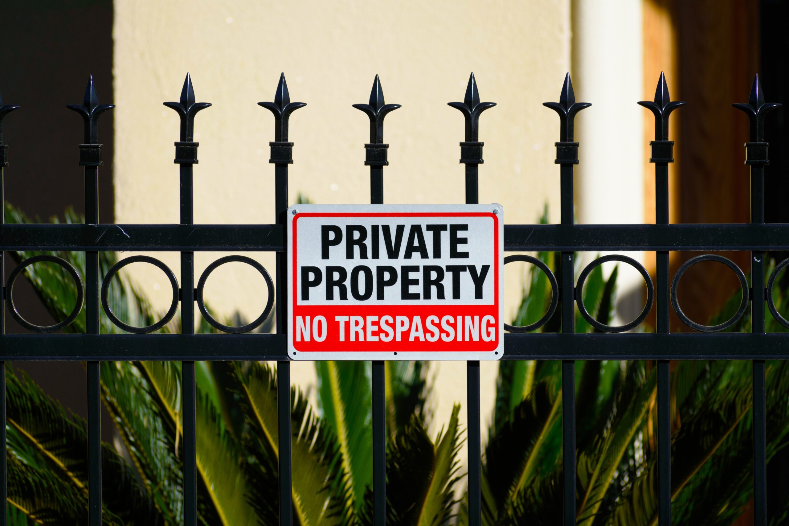 Employing security services to protect vacant property